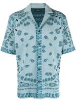 Alanui chemise à motif cachemire - Bleu