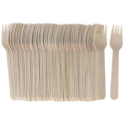 Gerimport Vorken - bamboe - 80x stuks - naturel - 16 cm - verjaardag/camping/bbq