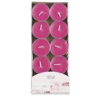 Arti Casa Geurtheelichtjes - 10x stuks - roos - roze - was/paraffine - 3,5 uur