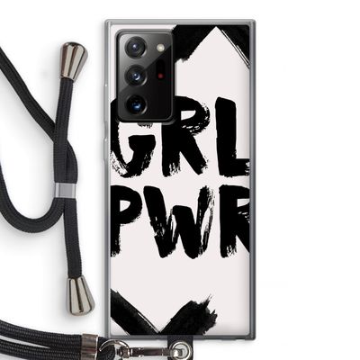 Girl Power #2: Samsung Galaxy Note 20 Ultra / Note 20 Ultra 5G Transparant Hoesje met koord