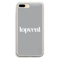 Topvent Grijs Wit: iPhone 7 Plus Transparant Hoesje - thumbnail