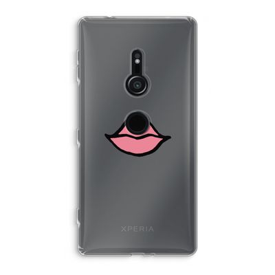 Kusje: Sony Xperia XZ2 Transparant Hoesje