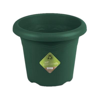 Hega Hogar Bloempot - donkergroen - kunststof - rond - 35 cm