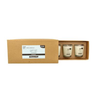 Giftset 3 votive geurkaarsen fris katoen