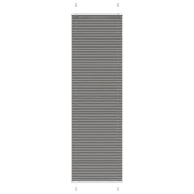 Pliss rolgordijn 55x200 cm stofbreedte 54,4 cm antraciet
