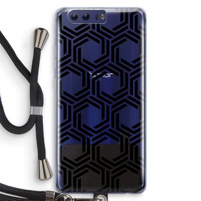 Geometrisch patroon: Honor 9 Transparant Hoesje met koord