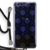 Geometrisch patroon: Honor 9 Transparant Hoesje met koord