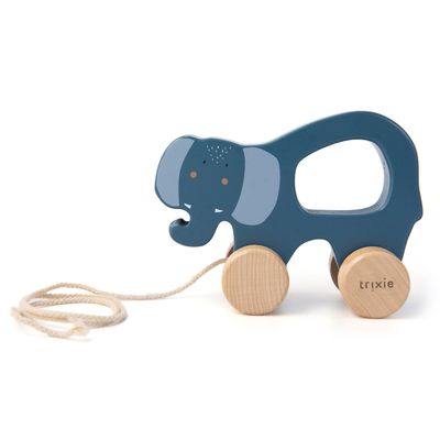 Trixie houten trekfiguur mrs. elephant