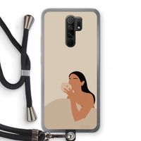Fresh coffee: Xiaomi Redmi 9 Transparant Hoesje met koord