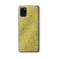 Majorelle Blue Print: Samsung Galaxy A31 Transparant Hoesje