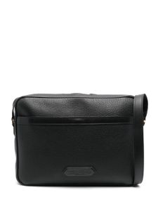 TOM FORD porte-documents en cuir à patch logo - Noir