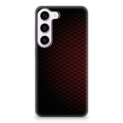 Samsung Galaxy S23 | TPU bumper | Geruit Rood
