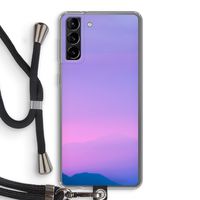 Sunset pastel: Samsung Galaxy S21 Plus Transparant Hoesje met koord