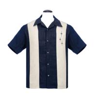 Steady 3 Star Panel Shirt Denim Cream-L