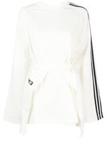 Y-3 t-shirt Sail Closure à manches longues - Blanc - thumbnail