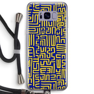 Majorelle Blue Print: Samsung Galaxy S8 Plus Transparant Hoesje met koord