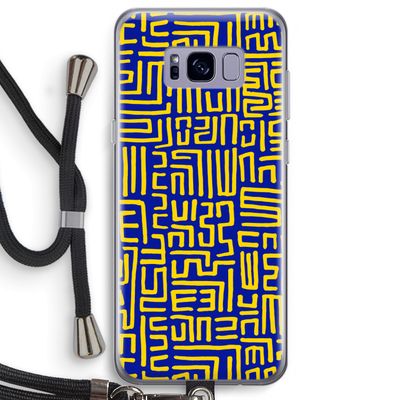 Majorelle Blue Print: Samsung Galaxy S8 Plus Transparant Hoesje met koord