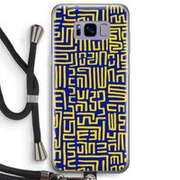 Majorelle Blue Print: Samsung Galaxy S8 Plus Transparant Hoesje met koord
