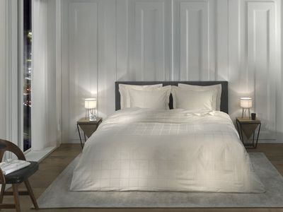 Heckett & Lane Heckett & Lane Diamante Dekbedovertrek 200 Off-White