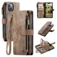 Caseme C30 Multifunctioneel iPhone 14 Plus Portemonnee Hoesje - Bruin