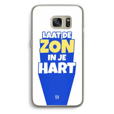 Laat de zon in je hart: Samsung Galaxy S7 Transparant Hoesje