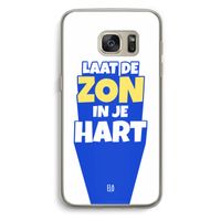 Laat de zon in je hart: Samsung Galaxy S7 Transparant Hoesje