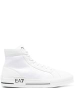 Ea7 Emporio Armani baskets montantes à lacets - Blanc