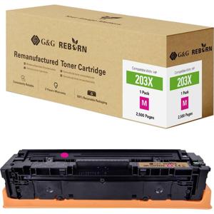 G&G Toner vervangt HP 203X Compatibel Magenta 2500 bladzijden Reborn remanufactured 21268