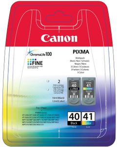 Canon PG-40/CL-41 inktcartridge 2 stuk(s) Origineel Zwart, Cyaan, Magenta, Geel