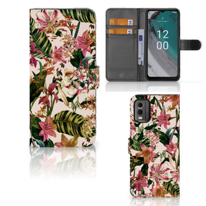 Nokia C32 Hoesje Flowers