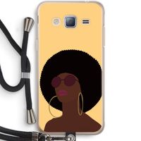 Golden hour: Samsung Galaxy J3 (2016) Transparant Hoesje met koord