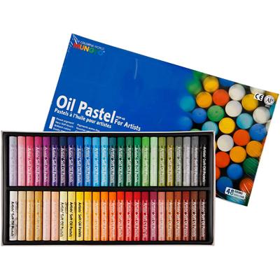 Mungyo oliepastel, l: 7 cm, dikte 11 mm, diverse kleuren, 48 stuk/ 1 doos