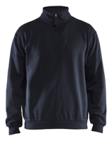 Blåkläder Sweatshirt met halve rits 35871169 | Donker marineblauw | Maat 6XL - 7330509834268 Blåkläder Sweatshirt met halve rits 35871169 | Donker marineblauw | Maat 6XL - 7330509834268