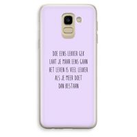 Gek: Samsung Galaxy J6 (2018) Transparant Hoesje Gek: Samsung Galaxy J6 (2018) Transparant Hoesje