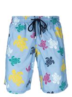 Vilebrequin short de bain à imprimé graphique - Bleu