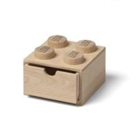 Lego Wooden Collection - Opbergbox Bureaulade Brick 4 - Hout - Beige - thumbnail