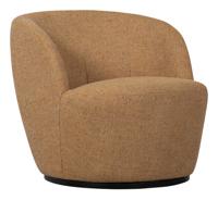 WOOOD Draaifauteuil 'Serra' Geweven, kleur Curry