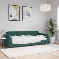Slaapbank 80x200 cm fluweel donkergroen