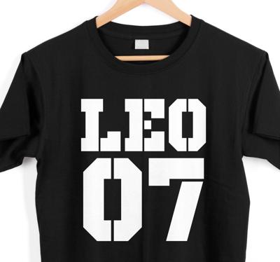 Witte aangepaste naam en nummer t-shirts met naam