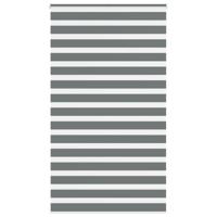 VidaXL Zebra rolgordijn 125x230 cm stofbreedte 120,9 cm donkergrijs