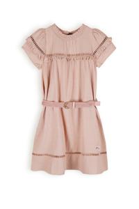 NoNo Meisjes jurk met riem - Moon - Zand blush