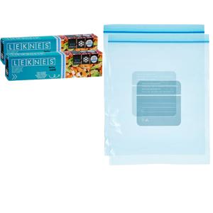 Keuken/diepvries vershoud zakken - 40x stuks - 25 x 30 cm - transparant - inhoud 1.5 liter