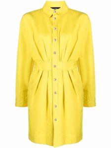 DSQUARED2 robe-chemise à taille cintrée - Jaune