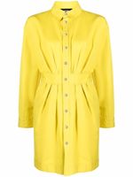 DSQUARED2 robe-chemise à taille cintrée - Jaune