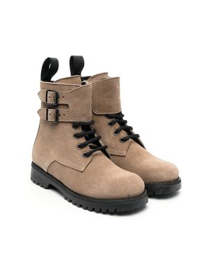 Gallucci Kids bottines à détail de boucle - Tons neutres
