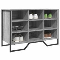 VidaXL Schoenenkast 90x38x61,5 cm bewerkt hout grijs sonoma eikenkleur