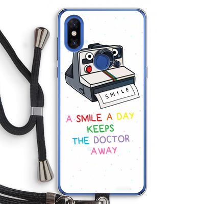 Smile: Xiaomi Mi Mix 3 Transparant Hoesje met koord