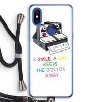 Smile: Xiaomi Mi Mix 3 Transparant Hoesje met koord