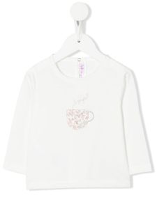 Il Gufo t-shirt en coton à appliqué - Blanc