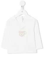 Il Gufo t-shirt en coton à appliqué - Blanc